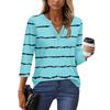 3/4 Sleeve Shirts For Women Tees Blouses Casual Plus Size Basic Tops Pullover Ladies Tunic Blouses