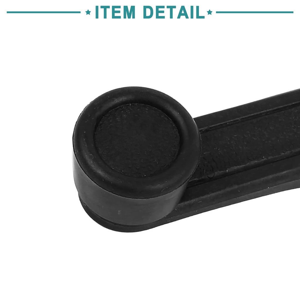 ACROPIX Autotür Fenster Dunkler Kurbelgriff Hebel Kunststoff Universal 11cm Länge Schwarz 1 Stück