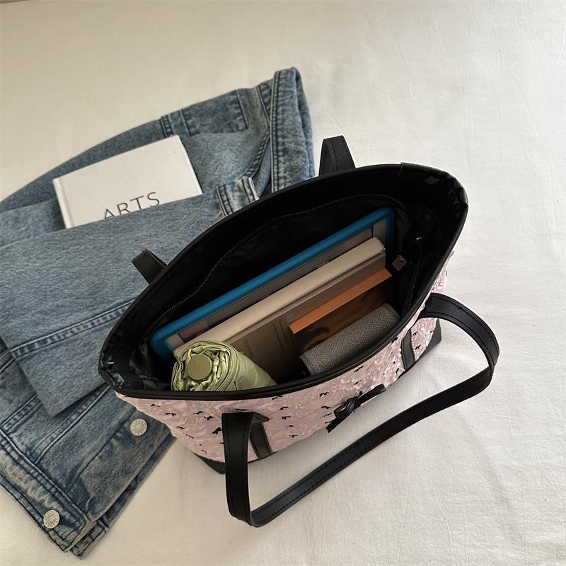 Damen Punkte Schleife Tragetasche & Umhängetasche