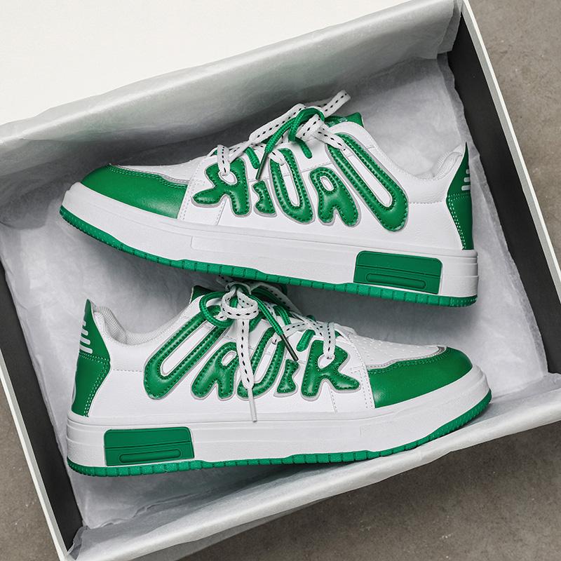 

Designer Men Casual Sneakers Fashion Man Brand Shoes Platform Breathable Running Shoes Thick Bottom Students Walking Sport Shoes 39 зелёный