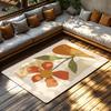 Boho Floral Area Rug Washable Non Slip Modern Abstract Home Decor Living Room Bedroom Mat Floor Carpet Stylish Accent