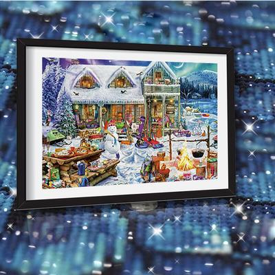 DIY Diamantmalerei 5d Weihnachtsfeier Voll Quadratische Diamantstickerei Kreuzstich Weihnachtsgeschenk Mosaik Handarbeit Nadelarbeit Heimdekor Kits
