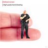 3Pcs 1/64 Scale Mini Figures Men Doll Realistic Handpainted Resin for DIY Projects Micro Landscape