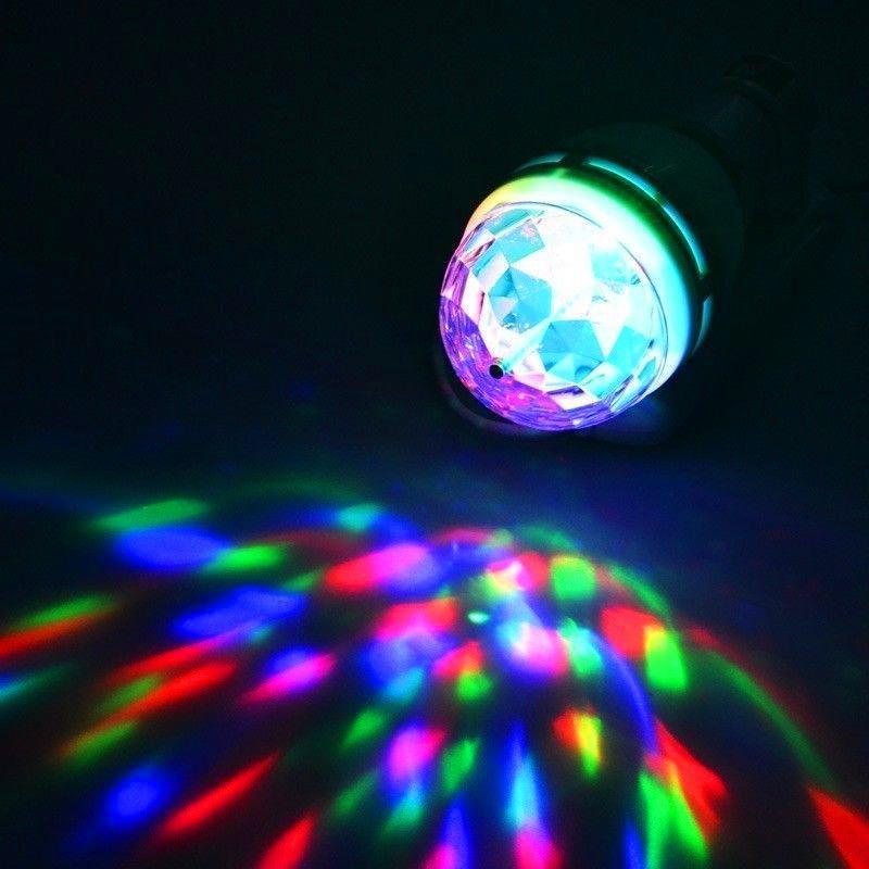 LED Crystal Magic Ball: Colorful Rotating Light for Home, KTV Bar, and Stage Atmosphere