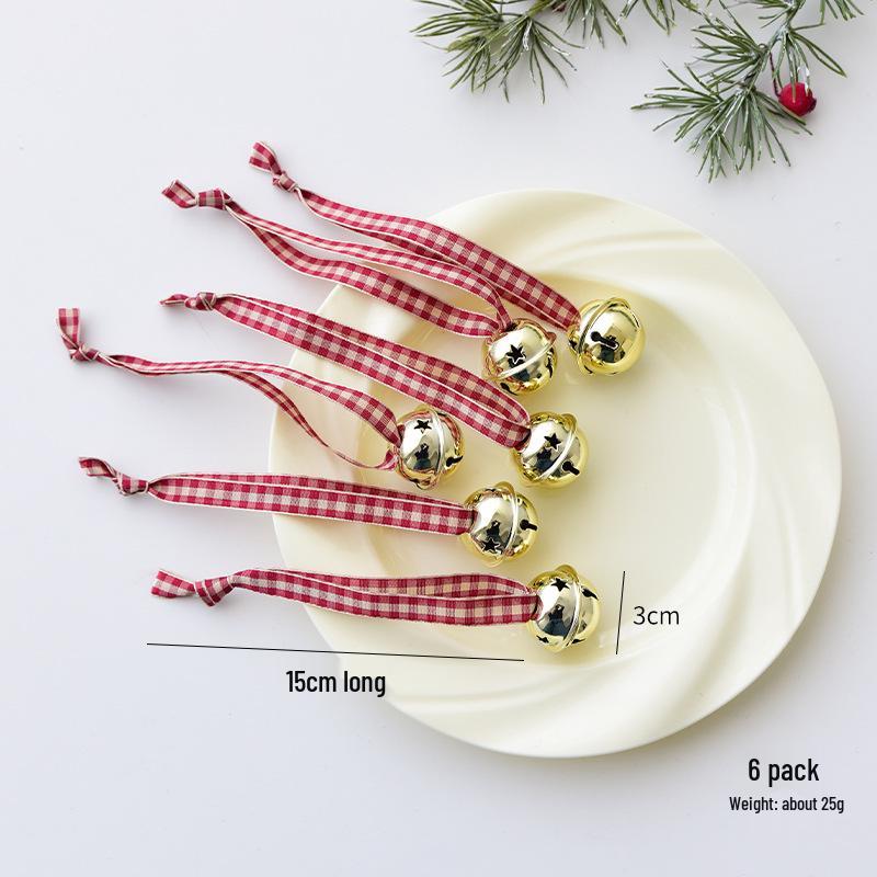 

NUCHI Scottish Christmas Bell Ornaments - Small Ringing Pendants for Tree Decor