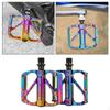 Pedale Bicicletă Montană Colorate MTB Bicicletă Plate Aluminiu 9/16" 3 Rulmenți Ușoare