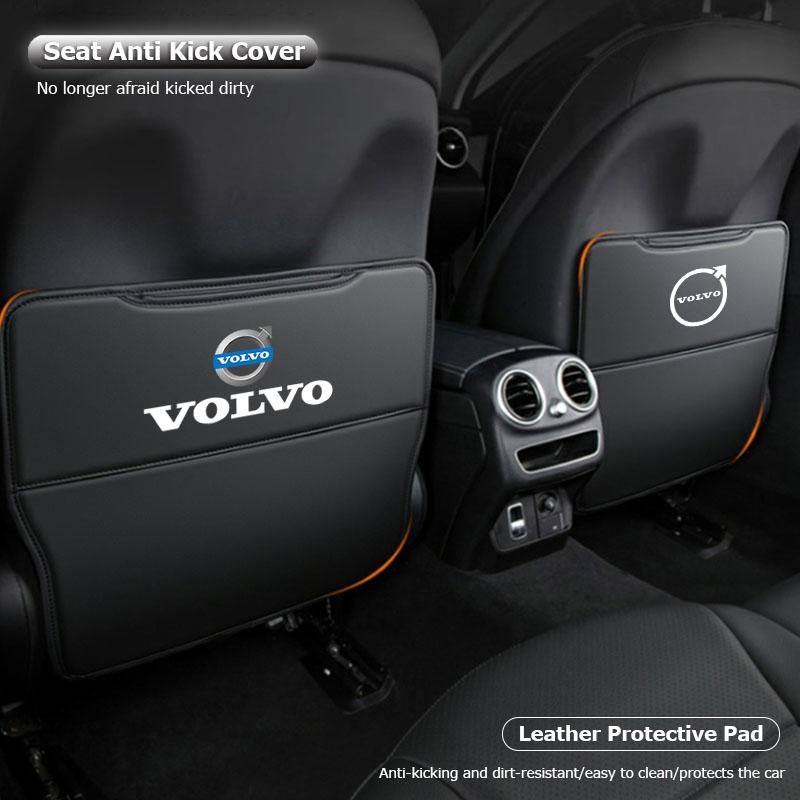 Car Seat Back Anti Kick Cover Pad Leather Protector Mat For Volvo Rdesign XC60 XC90 V90 V60 V40 EC40 EX40 S80 S60 S90 V70 XC70