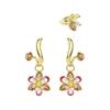 Idyllia Flower-motif Earrings (set of Three) 5732386