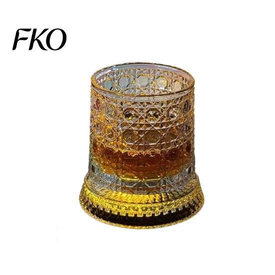 Embossed Wine Glass Dad s Gift, Spinning Whiskey with LED Light, 260ml Gift for Lover Dad Rotating Tumbler, Father s Day Present, Base A With Light