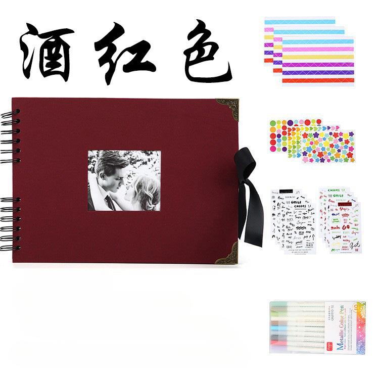 Fotoalben, 80 Seiten, Erinnerungsbücher, A4, Bastelpapier, DIY, Scrapbooking, Bild, Hochzeit, Jahrestag, Geburtstag, Kinderliebhaber, Geschenk