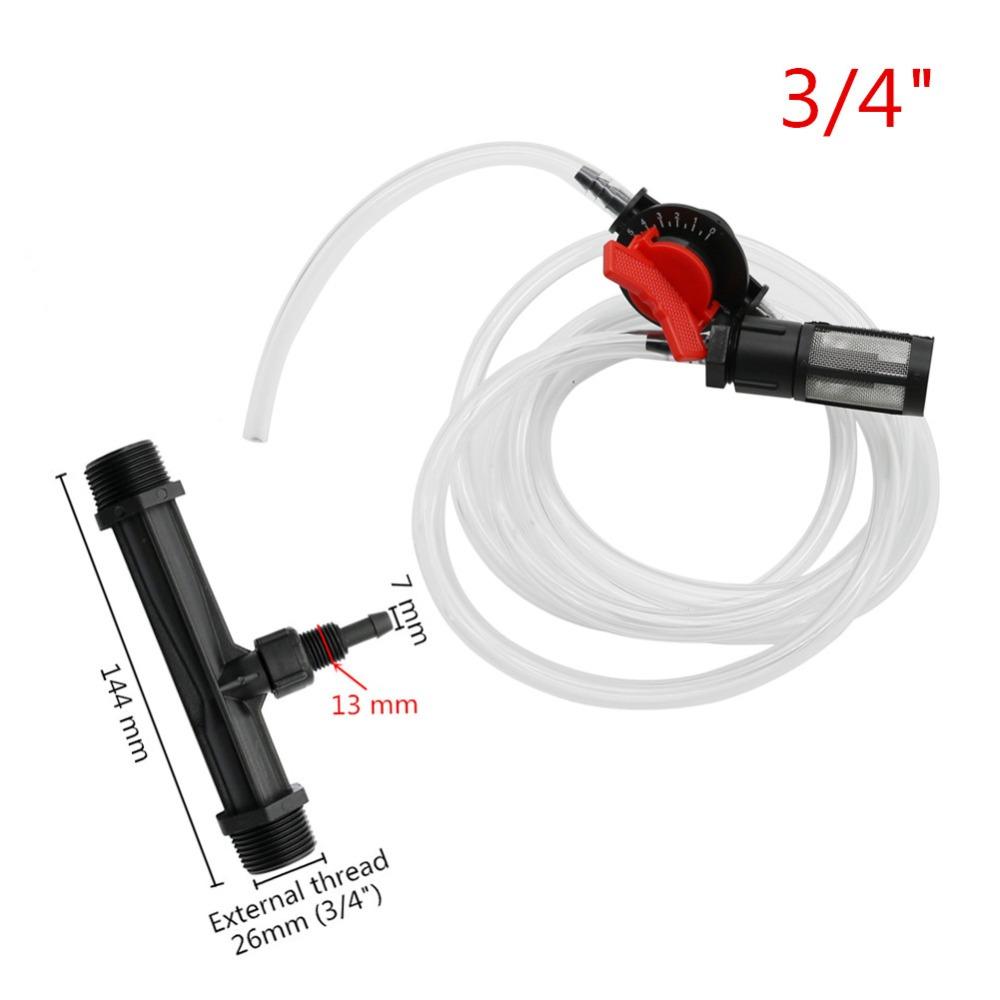 1/2" 3/4" Venturi Fertilizer Mixer Kit Agriculture Irrigation Water Tube Injectors Garden Accessories Automatic Fertilizer