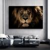Afrykańskie lwy obraz na płótnie Wall Art dzikie zwierzęta plakaty i druki Cuadros Lion zdjęcia do dekoracji salonu Mural