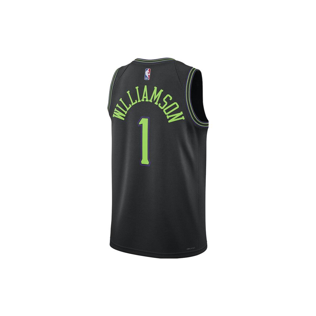 Nike N.O. Pelicans Zion Williamson City Edition 2023/24 Basketball Jersey No. 1 Men Tops Black DX8511-012