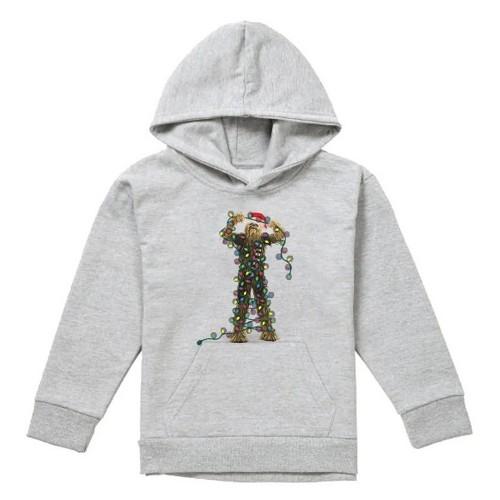 Star Wars Childrens/Kids Christmas Chewbacca Tangled Lights Heather Hoodie