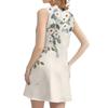 Women's Casual Fashion Floral Print Round Neck Sleeveless  Dress
