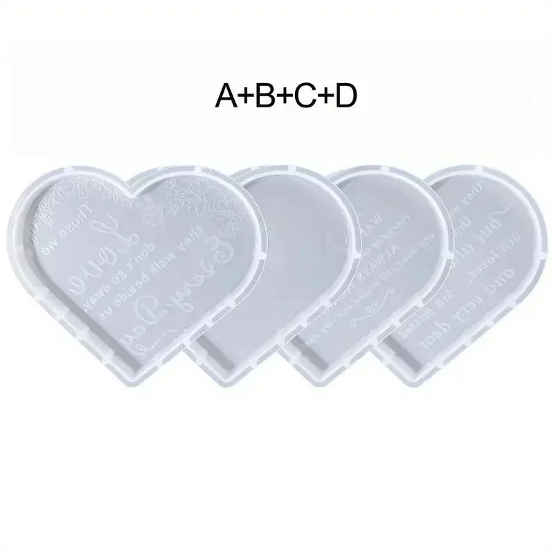 Latests Models Love Heart Letter Resin Silicone Mold Top Quality Creative DIY Jewelry Making Tool for Earrings Necklace Bracelet
