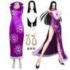 One Piece Boa Hancock Snake Princess Cheongsam Cosplay, Full Set Expo Role Play Outfit