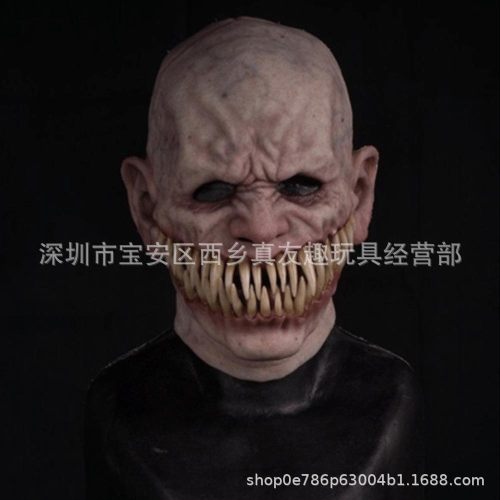 Old Man William Headgear, Old Lady Headgear, Wig, Elderly Mask, Halloween Imitation Human Latex Mask
