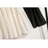 Dimanaf 2025 Plus Size Summer Elastic Long Skirts High Waist Casual Women Loose Skirt Pleated Fashion Vintage Maxi