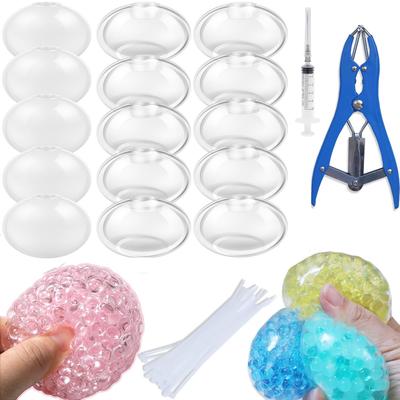 DIY Blank Stress Ball Making Kit Anxiety Relief Toy Handmade Squishy Stress Balls Empty Squeeze Ball Decorative Balls Party Gift