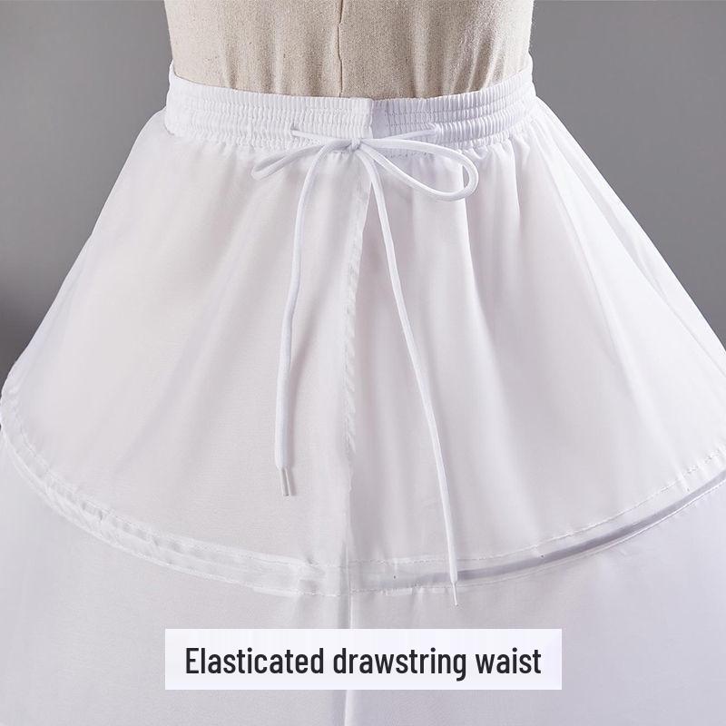 Plus Size Super Puffy 6-Hoop Bridal Petticoat with Fishbone Support