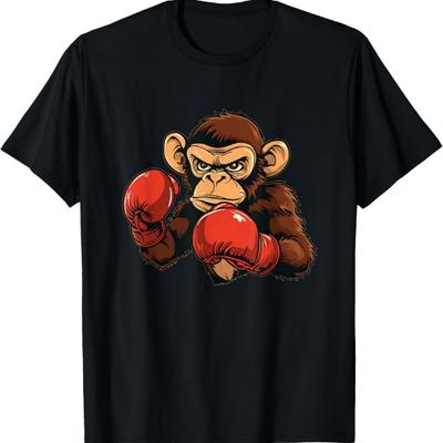 Cool Boxing Monkey Costume T-Shirt