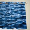 Blue Sea Water Wave Landscape Windows Curtains for Bedroom Modern Printing Blinds Curtain For Living Room Home Decor