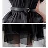 Halloween Gothic Adams Family Wednesday Cosplay Dress Vampire Bride Black Women