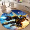 1pc Bumblebee5 Design Printed Area Round Carpet for Bedroom Living Room Home Decor Rugs Mat Non Slip Mat Rug for Bedside