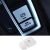 Switch Cover For BMW 7 Series 2009-2015 Car Electronic Handbrake Silver Aluminum