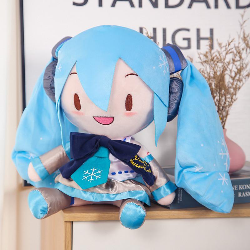 

Plush Hatsune Miku Toy Cartoon Stuffed Doll Anime Decoration Cute Gift Kids Bowknot