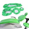 High-Quality Dental Chair Covers Made of PU Leather (Realistic Finish) - 4-Piece Dust-Proof Seat Protector Set - Dental Supplies