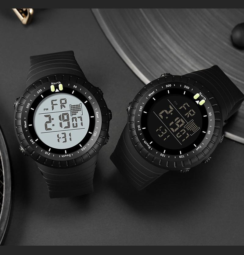 Sanda Cold Light Large Screen Waterproof Digital Sports Watch