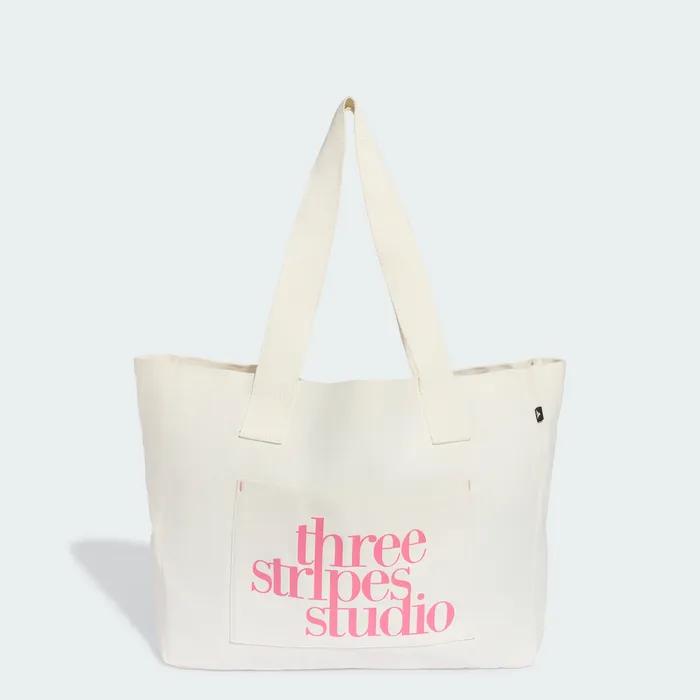 3 Stripe Studio Canvas Tote Bag KX7876
