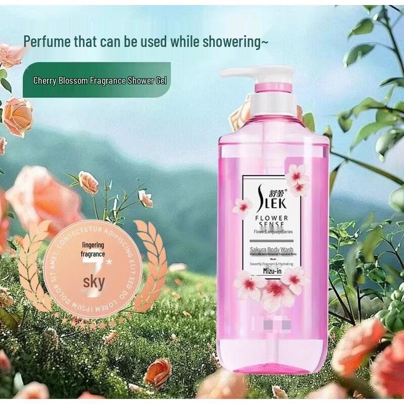 Slek Cherry Blossom Romantic Fragrance Shower Gel