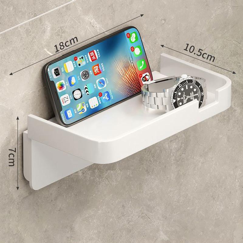 

Держатель для туалетной бумаги Пластиковая полка для хранения Кухонные полотенца Размещение бутылок с приправами Стена в ванной комнате Рулон бумаги для хранения телефона Mobile phone holder белый