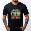 50 Years Old 1975 50th Birthday Retro Graphic T Shirts Classicsale Casual