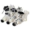 Glass Stockings, Thin Lace-trimmed Mid-calf Socks for Children In Spring and Summer, Sweet Bow Polka Dot Lolita Pile Socks