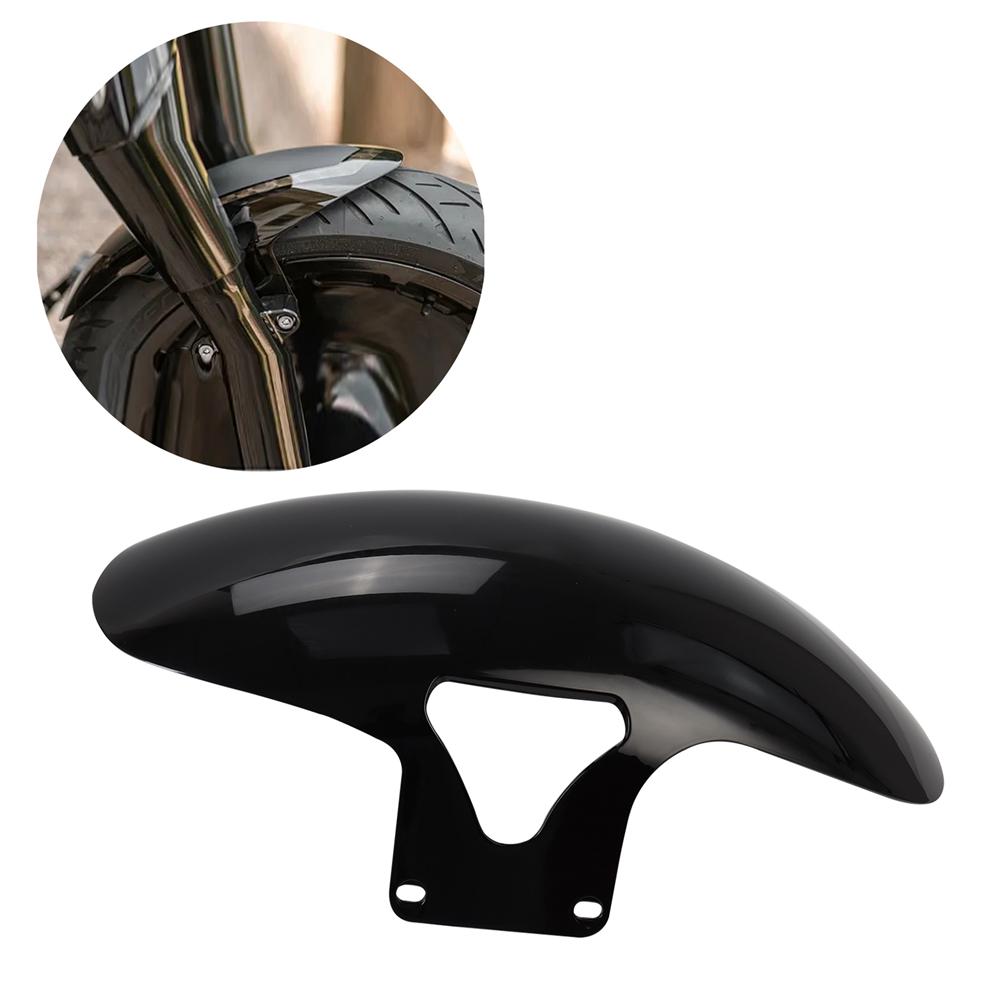 Motorcycle Gloss Black Front Fender Mudguard Cover Protector For Harley Softail M8 Fatboy FLFBS FLFB 2018-2022 2021