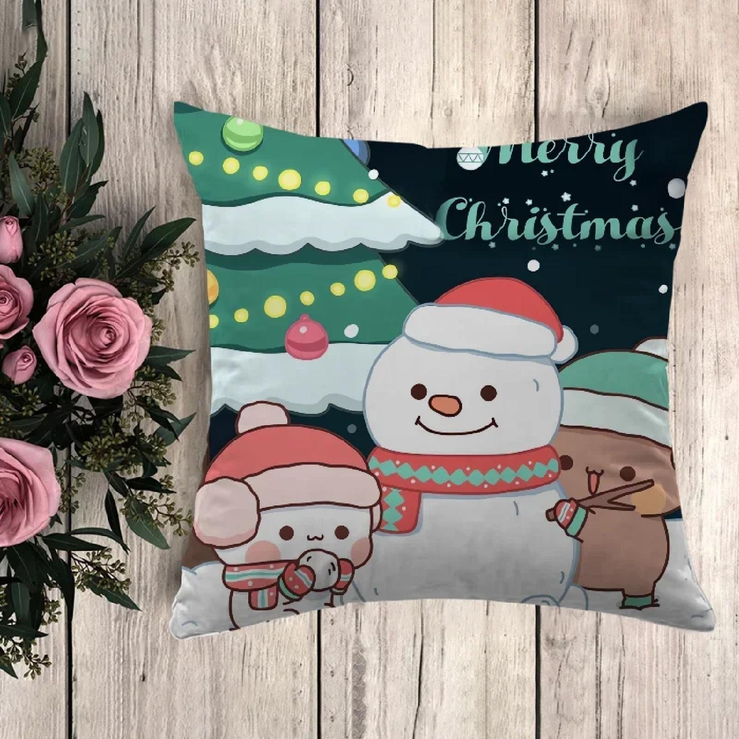 

Anime Pillow Bubu Dudu Decorative Pillows for Sofa Pillowcase Pilow Cases Cushion Fall Decor Car Decorationz,(8) 30x30cm