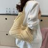 Women Summer Fashi Handbags Ladies Leisure Crochet Hollowed Beach Vacati Bags Female Artistic Style Grass Woven Shoulder Bag