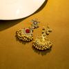 Fashion High-End Luxury Retro Temperament Literary Girl Flower Earrings Stud Earrings