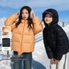 Girls' Goose Down Waterproof Hooded Puffer Jacket