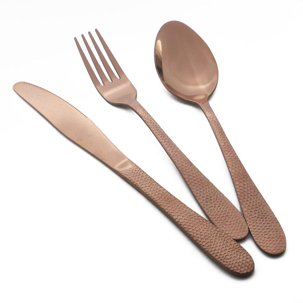 24Pcs Black Tableware Set Stainless Steel Dinner Set Knife Fork Spoon Dinnerware Set Gold Flatware Rainbow Cutlery Set Kitchen