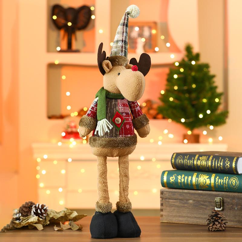 Telescopic Christmas Display: Santa, Snowman & Reindeer Holiday Decor