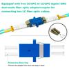 DTECH 5 Pack 1m LC-LC Fiber Patch Cable, OM3 LC/UPC-LC/UPC Multimode Fiber Optic Cable Cord, 50/125um, LSZH