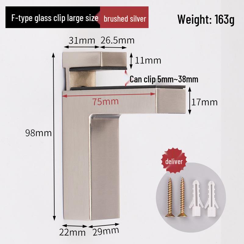 Adjustable Glass Shelf Clip Support Bracket