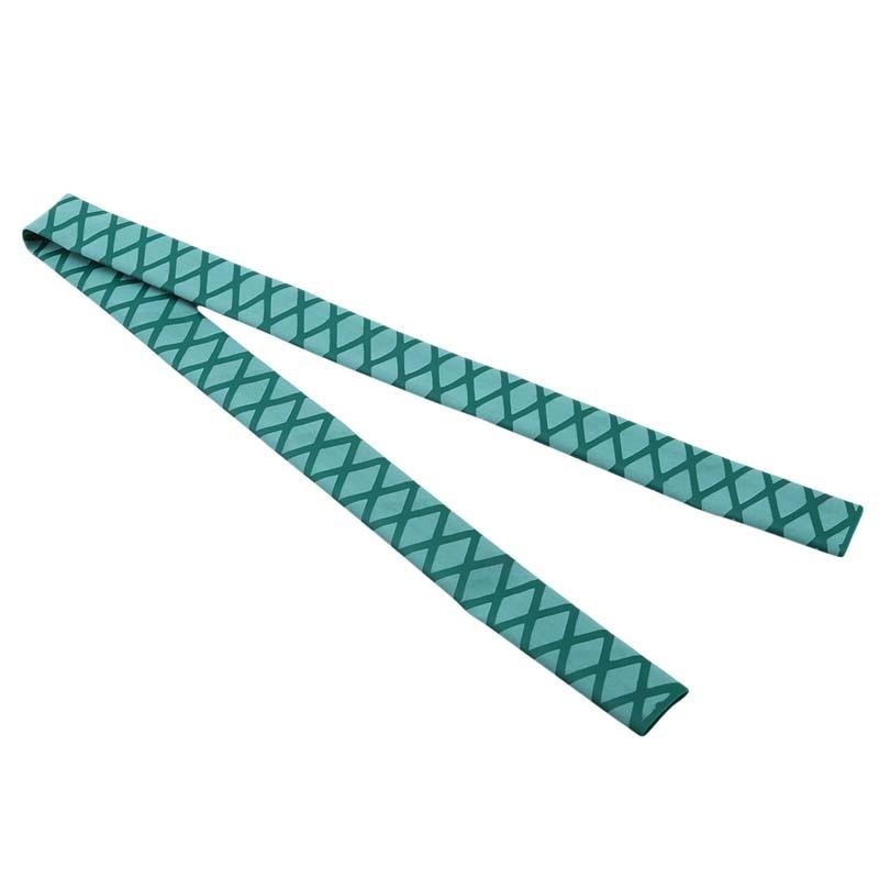 Black Woven Heat Shrink Tube Grip Rod Racket Sleeving Handle Elastic