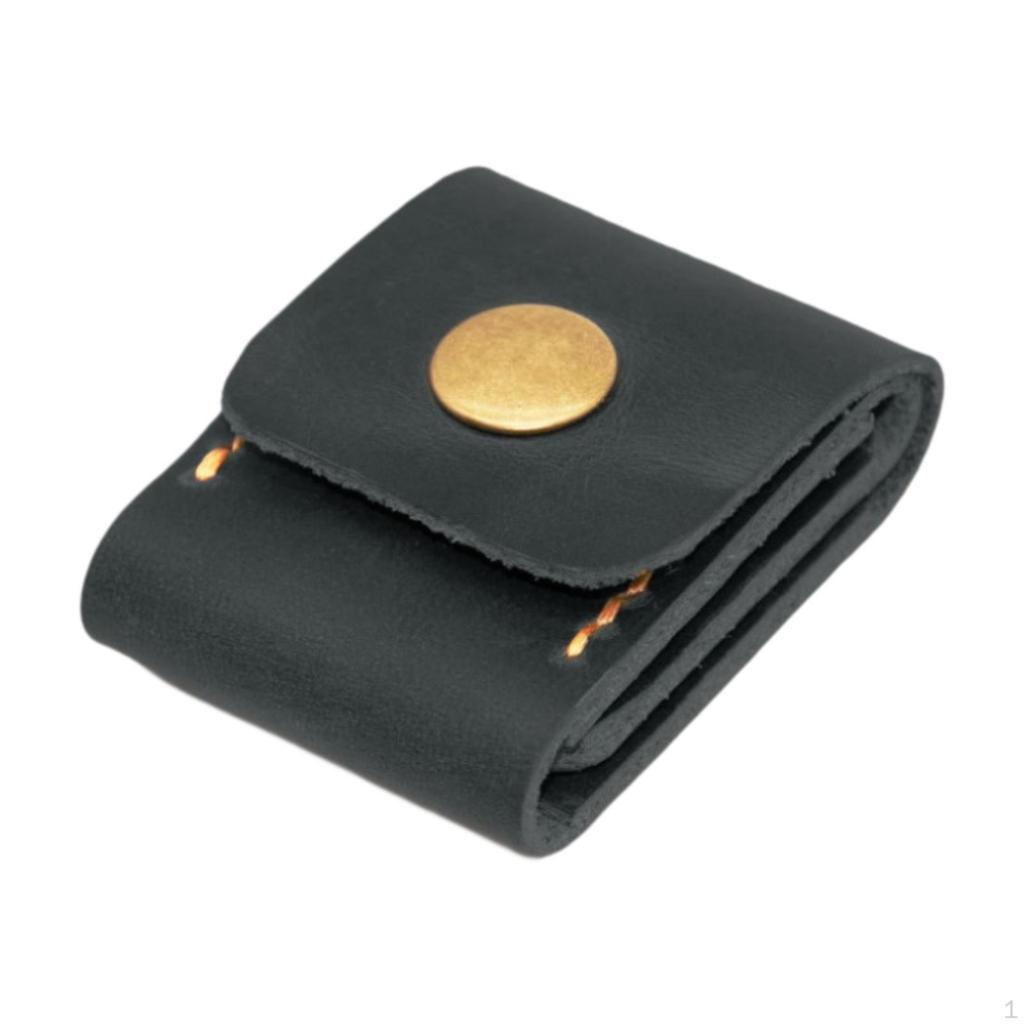 Guitar Pick Case Plectrum Holder Portable with Snap Button Gift Hold 3 Picks Organizer for