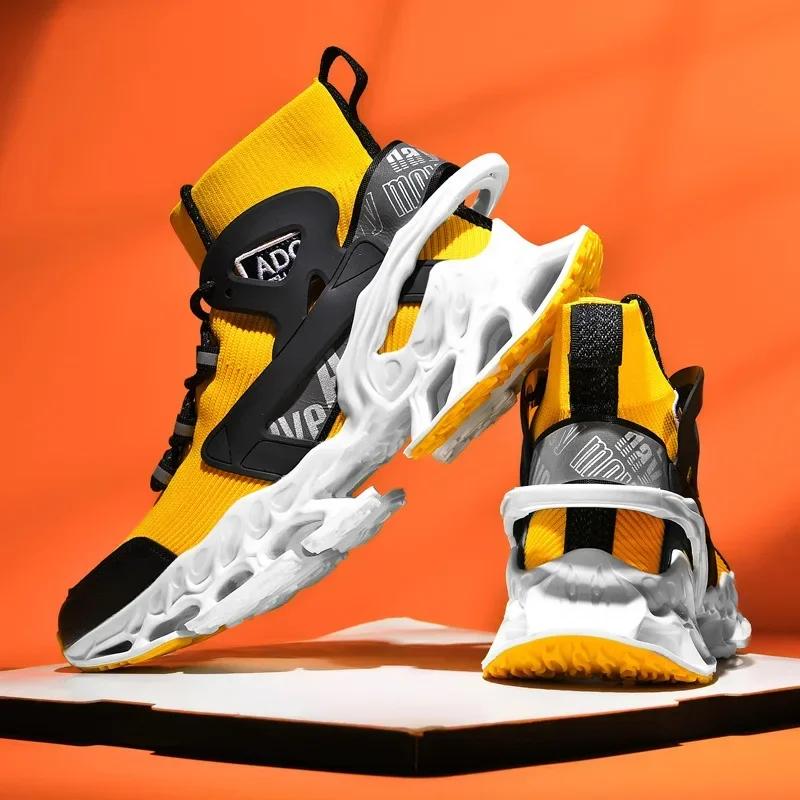 Fashion Spring and Autumn New Exquisite Men's Sneakers Trendy Versatile Casual Shoes Outdoor Lightweight Breathable Sports Running Shoes